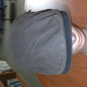 Woolrich Men's English Ivy Cap Tan Oil Cloth Hat L Rare